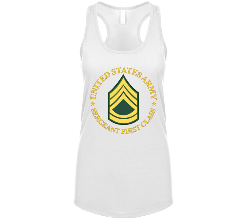 Army - Us Army - Sergeant First Class Wo Bkgrd Ladies Tanktop