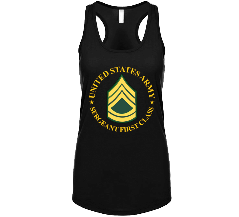 Army - Us Army - Sergeant First Class Wo Bkgrd Ladies Tanktop