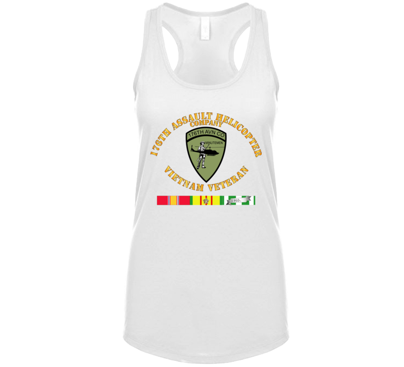 Army - 176th Assault Helicopter Co - Vietnam Vet - Svc Ladies Tanktop