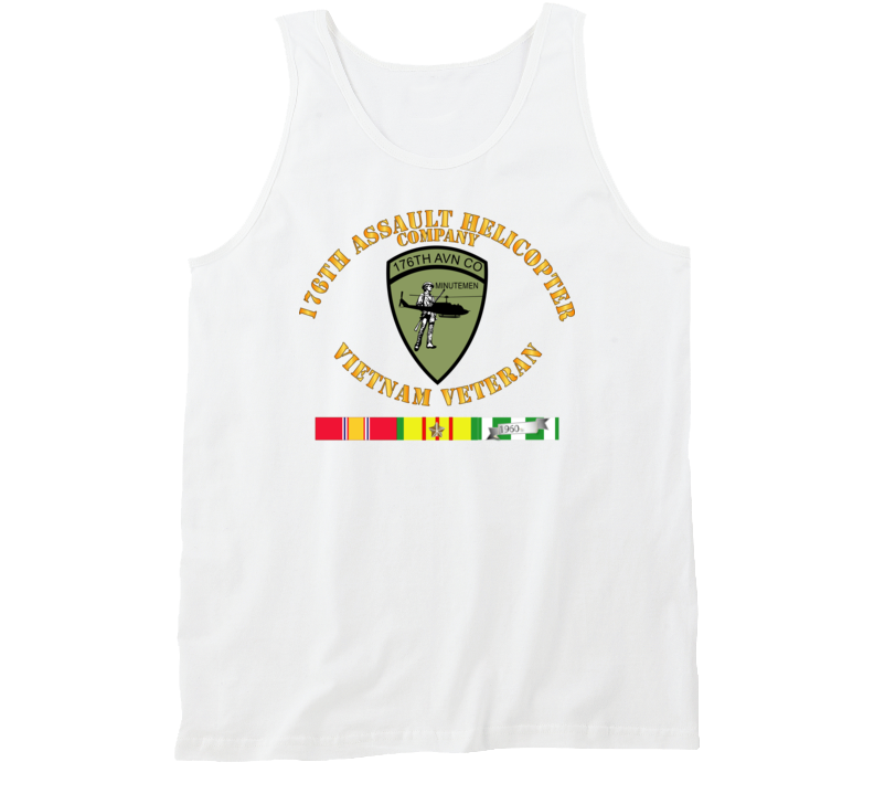 Army - 176th Assault Helicopter Co - Vietnam Vet - Svc Tanktop