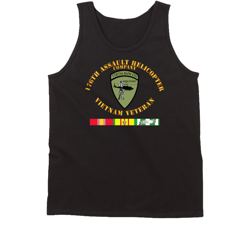 Army - 176th Assault Helicopter Co - Vietnam Vet - Svc Tanktop
