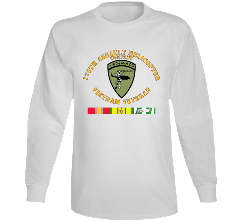 Army - 176th Assault Helicopter Co - Vietnam Vet - Svc Long Sleeve