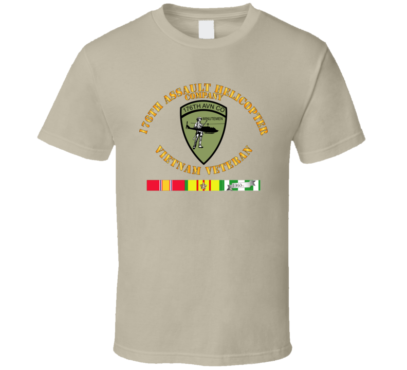 Army - 176th Assault Helicopter Co - Vietnam Vet - Svc T Shirt