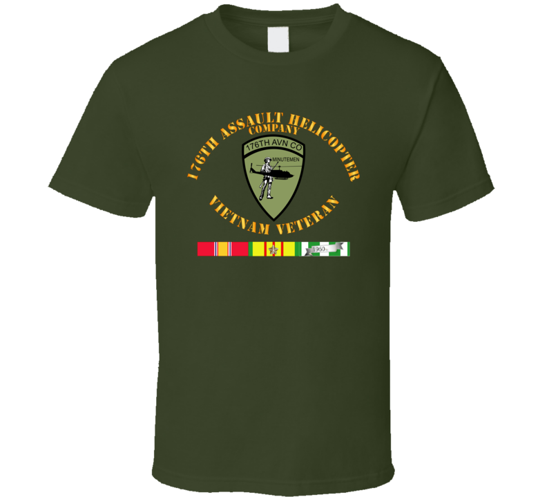 Army - 176th Assault Helicopter Co - Vietnam Vet - Svc T Shirt