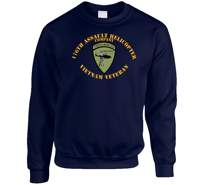 Army - 176th Assault Helicopter Co - Vietnam Vet Crewneck Sweatshirt