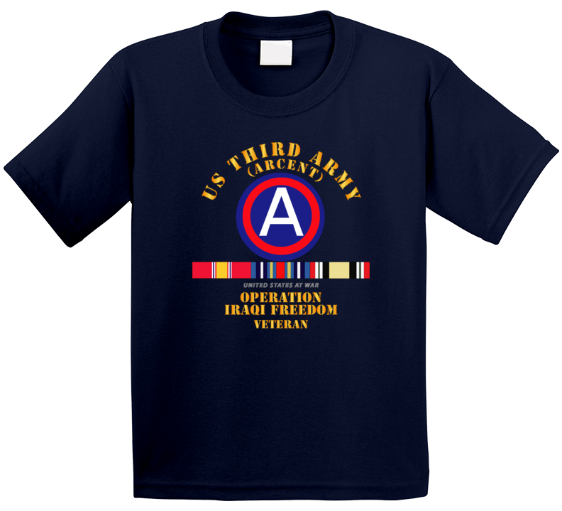 Army - 3rd Us Army - Iraq Freedom Vet W Svc Wo Ds Kids T Shirt