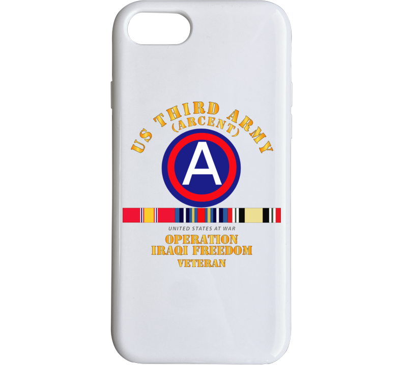 Army - 3rd Us Army - Iraq Freedom Vet W Svc Wo Ds Phone Case
