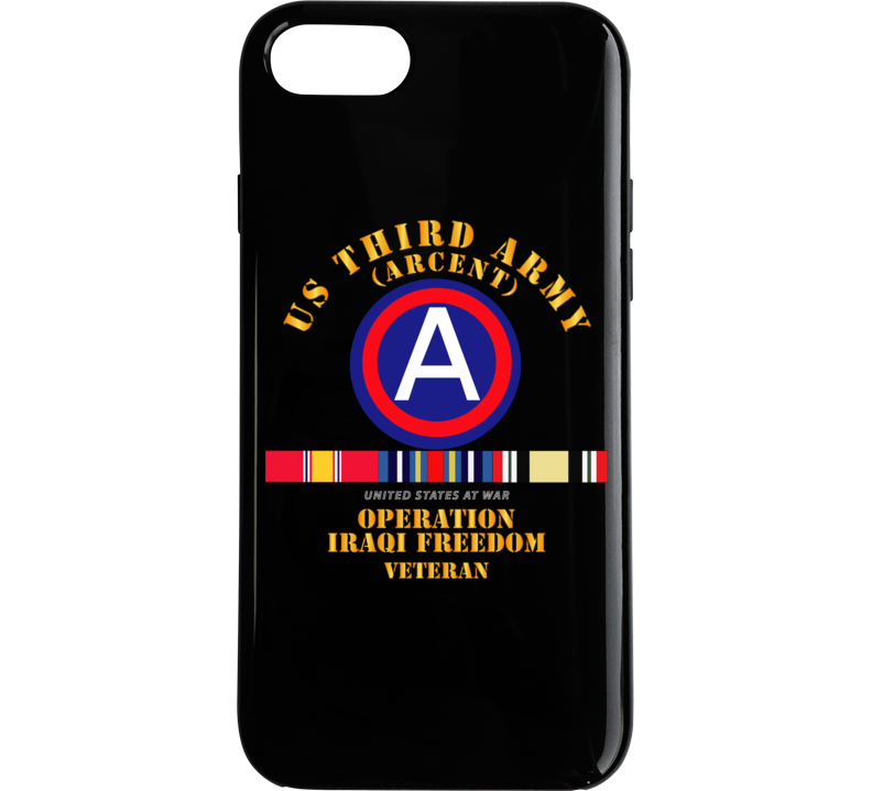 Army - 3rd Us Army - Iraq Freedom Vet W Svc Wo Ds Phone Case