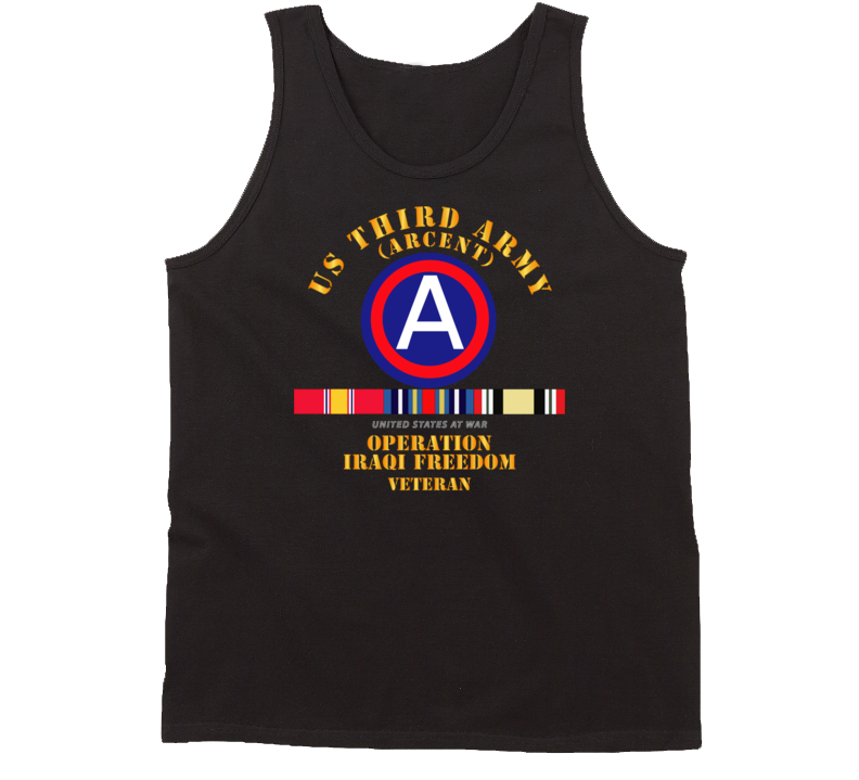 Army - 3rd Us Army - Iraq Freedom Vet W Svc Wo Ds Tanktop