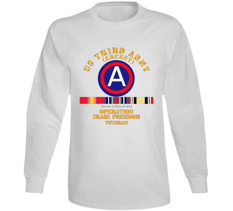 Army - 3rd Us Army - Iraq Freedom Vet W Svc Wo Ds Long Sleeve