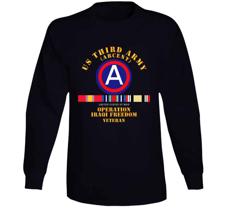 Army - 3rd Us Army - Iraq Freedom Vet W Svc Wo Ds Long Sleeve