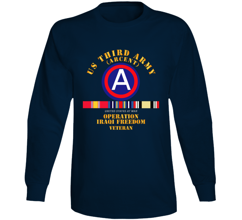 Army - 3rd Us Army - Iraq Freedom Vet W Svc Wo Ds Long Sleeve