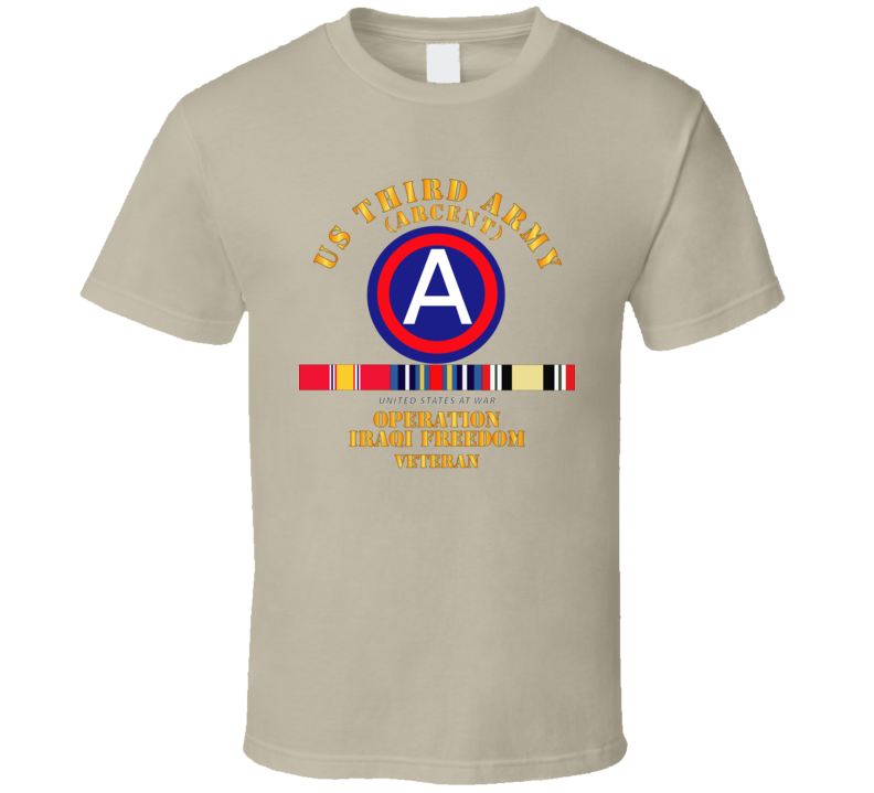 Army - 3rd Us Army - Iraq Freedom Vet W Svc Wo Ds T Shirt