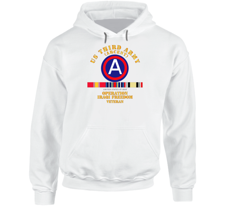Army - 3rd Us Army - Iraq Freedom Vet W Svc Wo Ds Hoodie