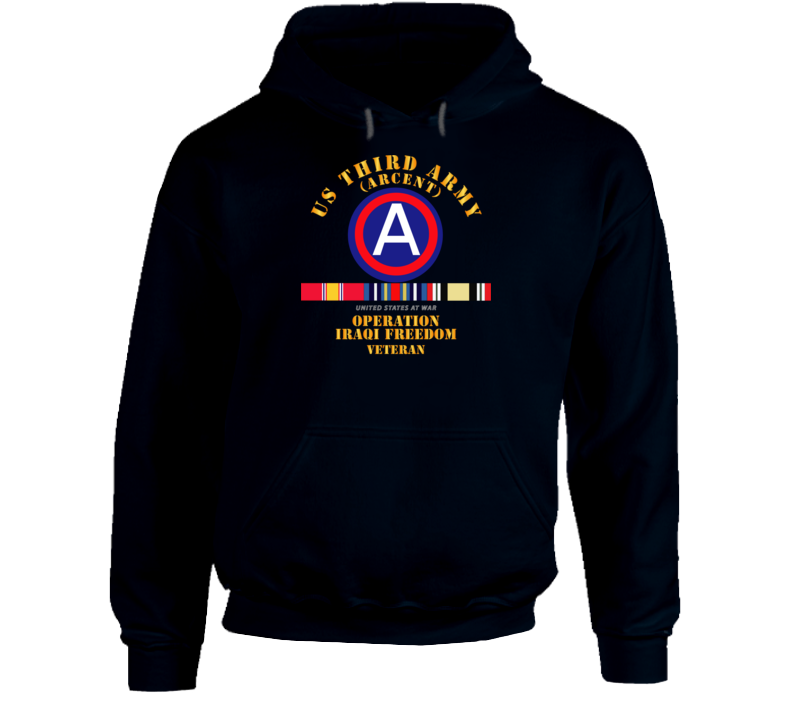 Army - 3rd Us Army - Iraq Freedom Vet W Svc Wo Ds Hoodie