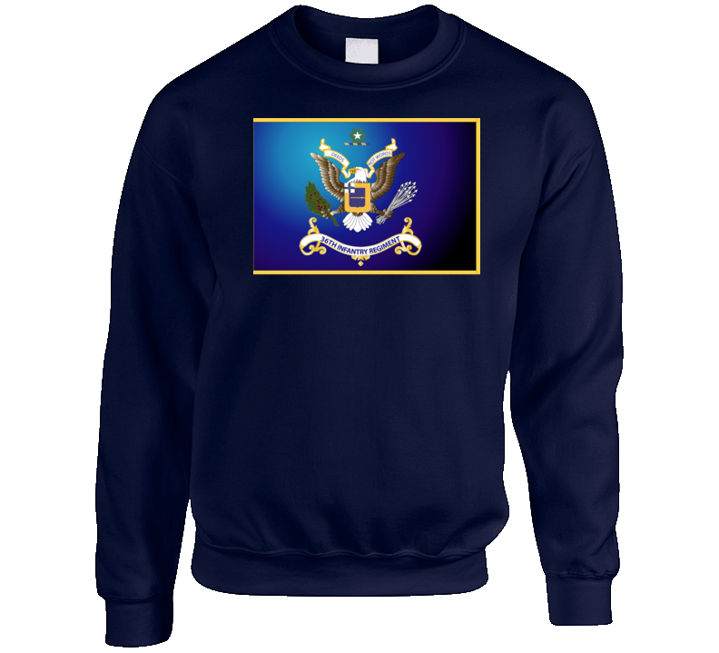 Army - 36th Infantry Regimental Colors Crewneck Sweatshirt