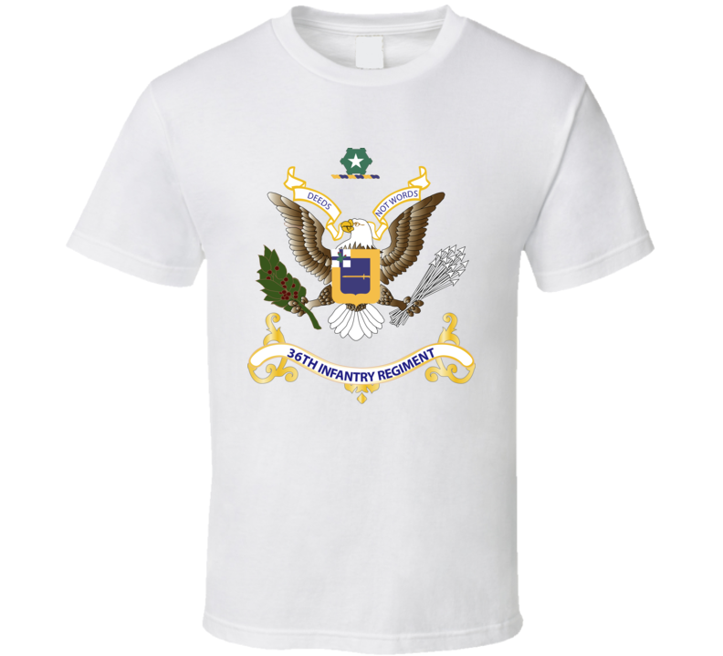  Army - Regimental Colors - 36th Infantry Regiment T Shirt