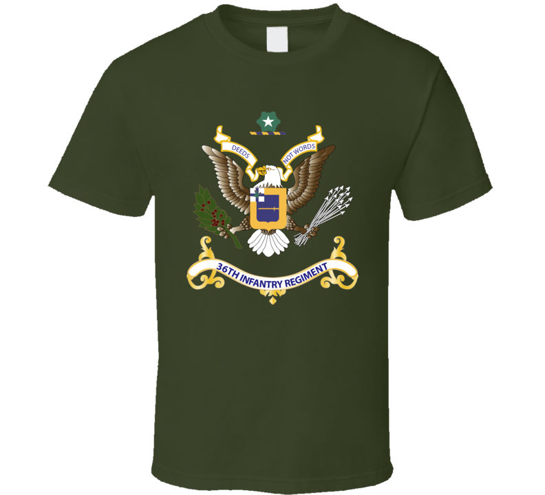  Army - Regimental Colors - 36th Infantry Regiment T Shirt