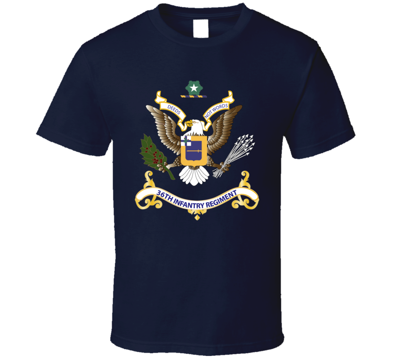  Army - Regimental Colors - 36th Infantry Regiment T Shirt