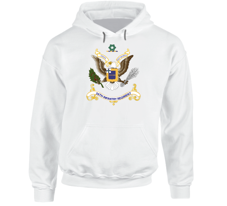  Army - Regimental Colors - 36th Infantry Regiment Hoodie