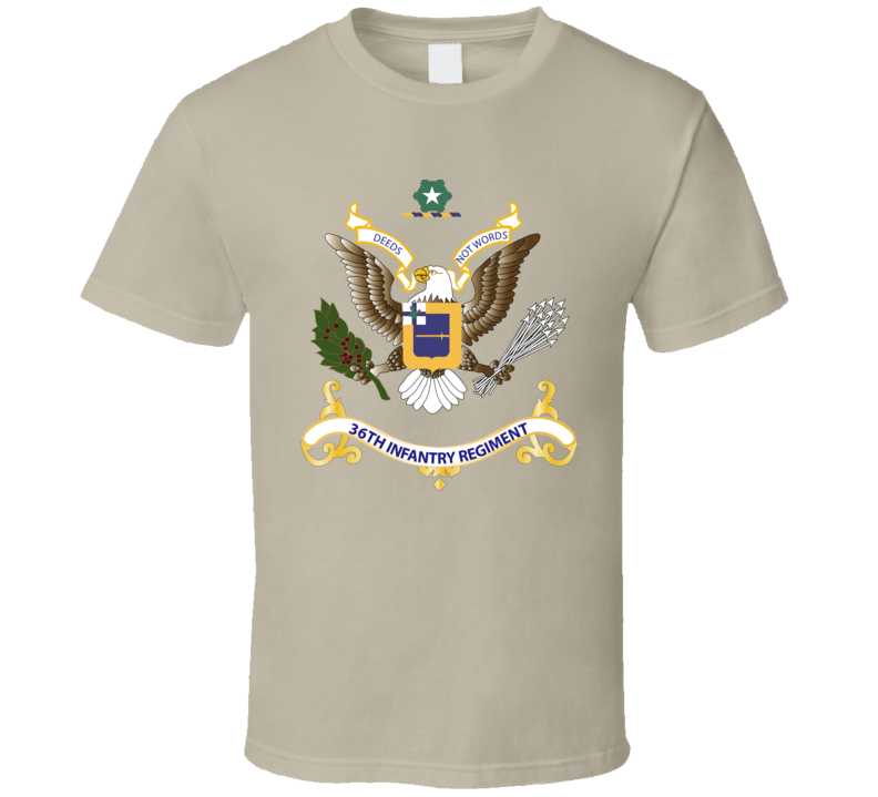  Army - Regimental Colors - 36th Infantry Regiment T Shirt