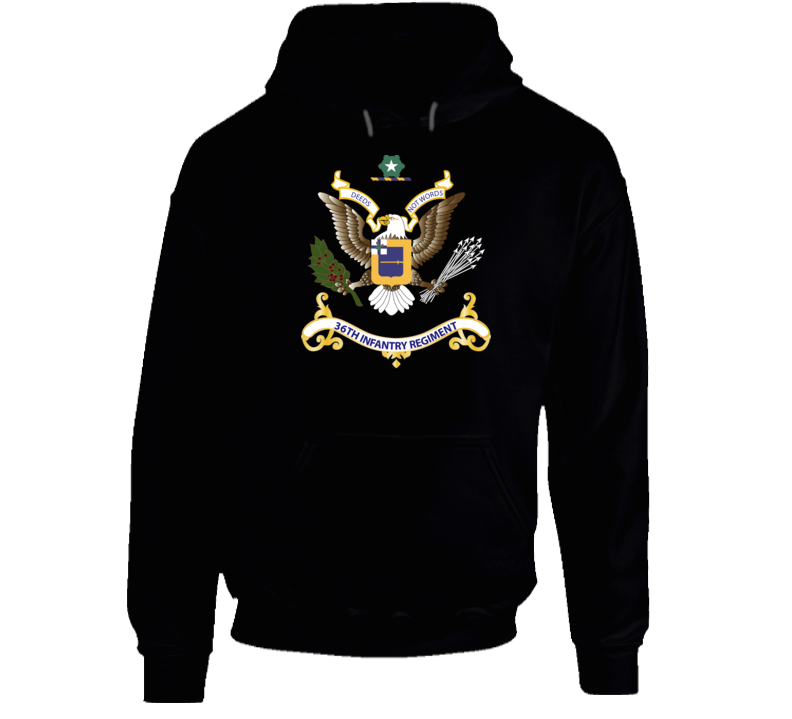  Army - Regimental Colors - 36th Infantry Regiment Hoodie