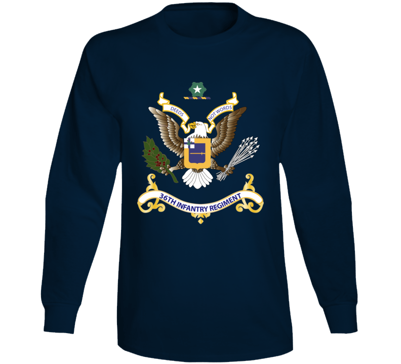  Army - Regimental Colors - 36th Infantry Regiment Long Sleeve