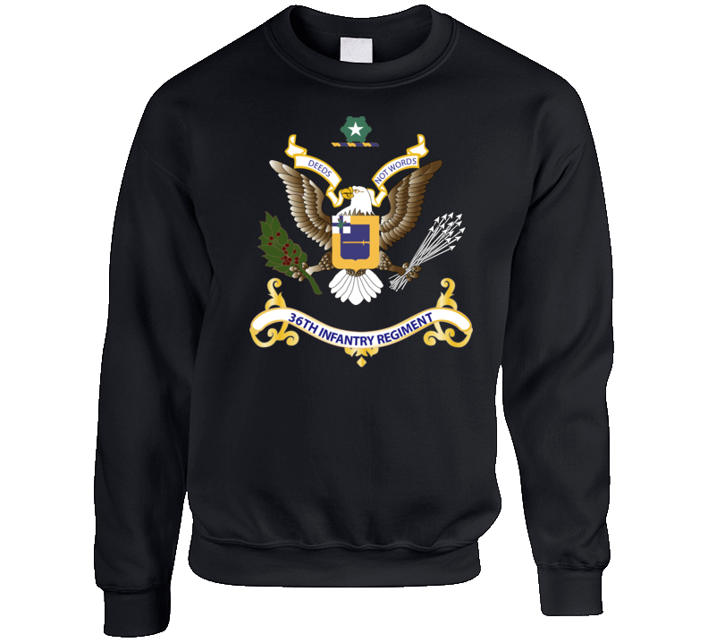  Army - Regimental Colors - 36th Infantry Regiment Crewneck Sweatshirt