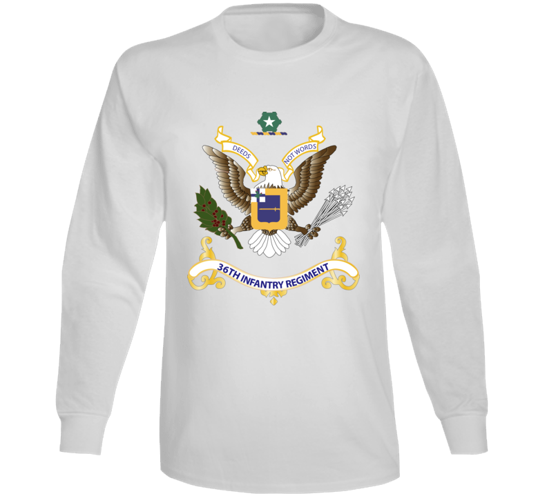  Army - Regimental Colors - 36th Infantry Regiment Long Sleeve