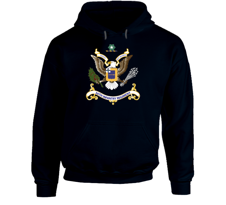  Army - Regimental Colors - 36th Infantry Regiment Hoodie