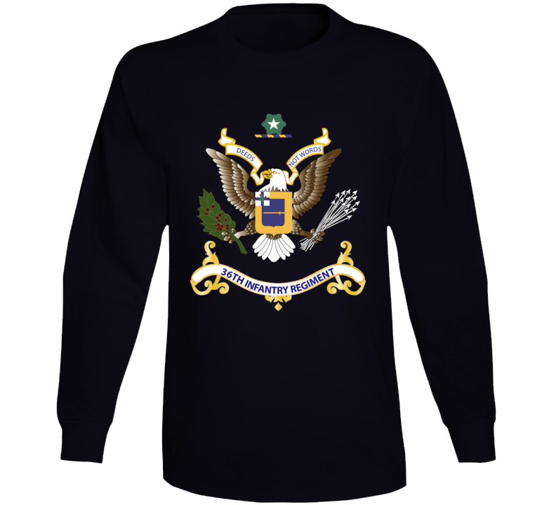  Army - Regimental Colors - 36th Infantry Regiment Long Sleeve