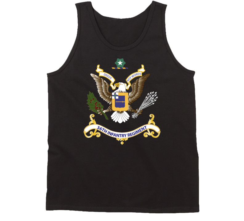 Army - Regimental Colors - 36th Infantry Regiment Tanktop