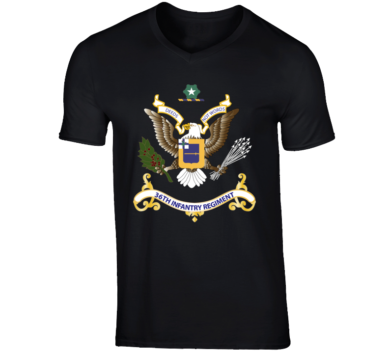 Army - Regimental Colors - 36th Infantry Regiment T Shirt