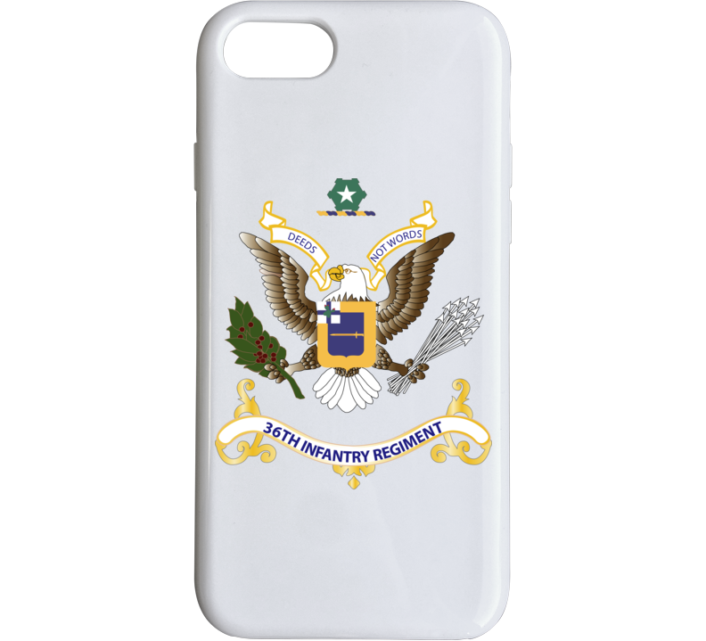 Army - Regimental Colors - 36th Infantry Regiment Phone Case