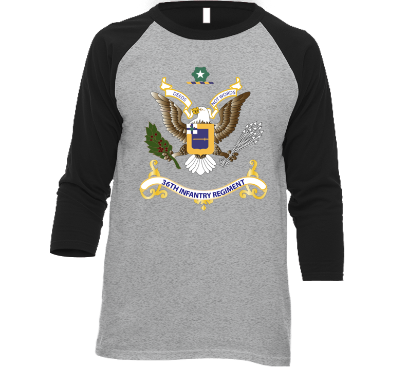 Army - Regimental Colors - 36th Infantry Regiment T Shirt