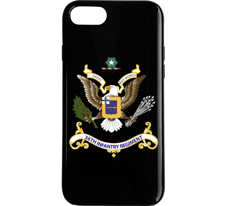 Army - Regimental Colors - 36th Infantry Regiment Phone Case