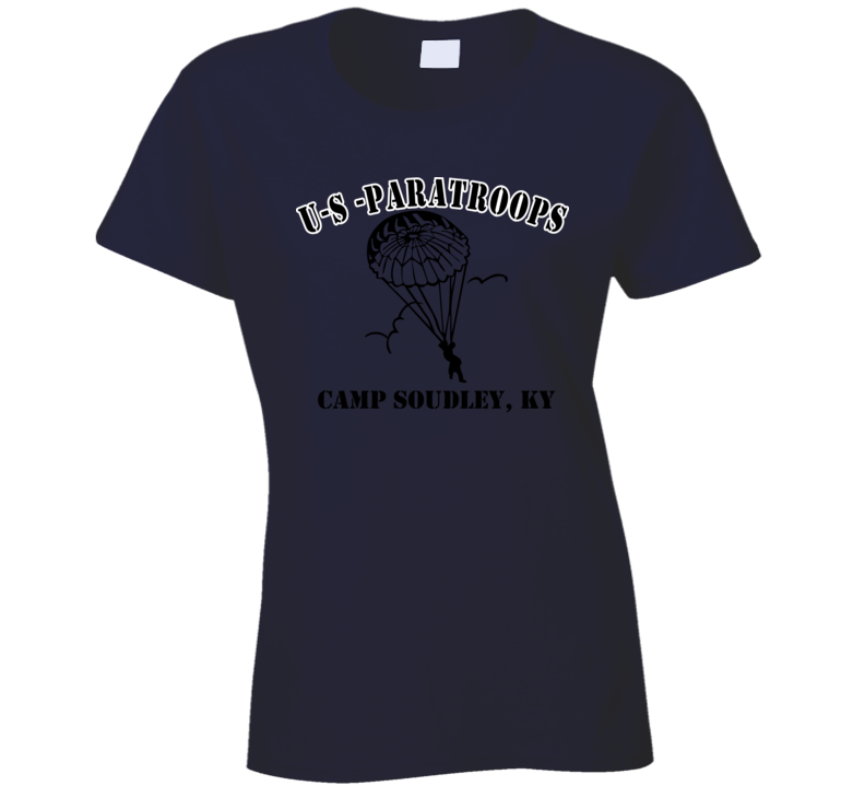 Camp Soudley - US Paratroops - Black T Shirt
