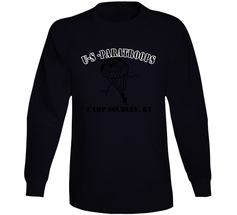 Camp Soudley - US Paratroops - Black Long Sleeve