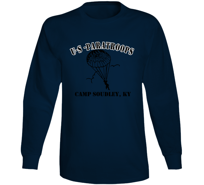 Camp Soudley - US Paratroops - Black Long Sleeve