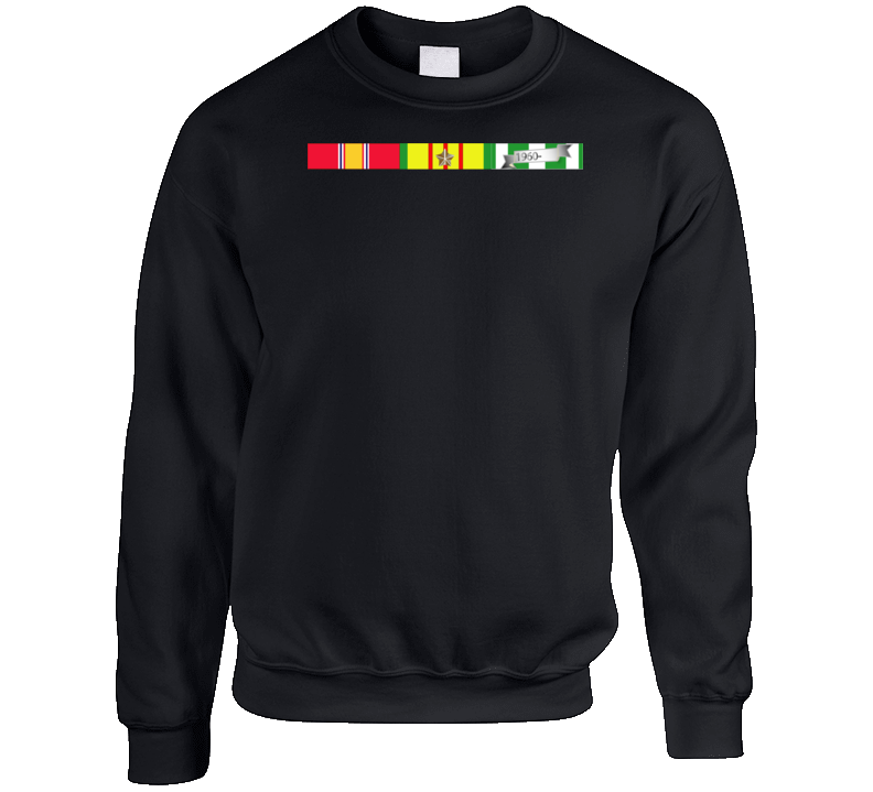 Army - Vietnam Ribbons Svc Bar Crewneck Sweatshirt