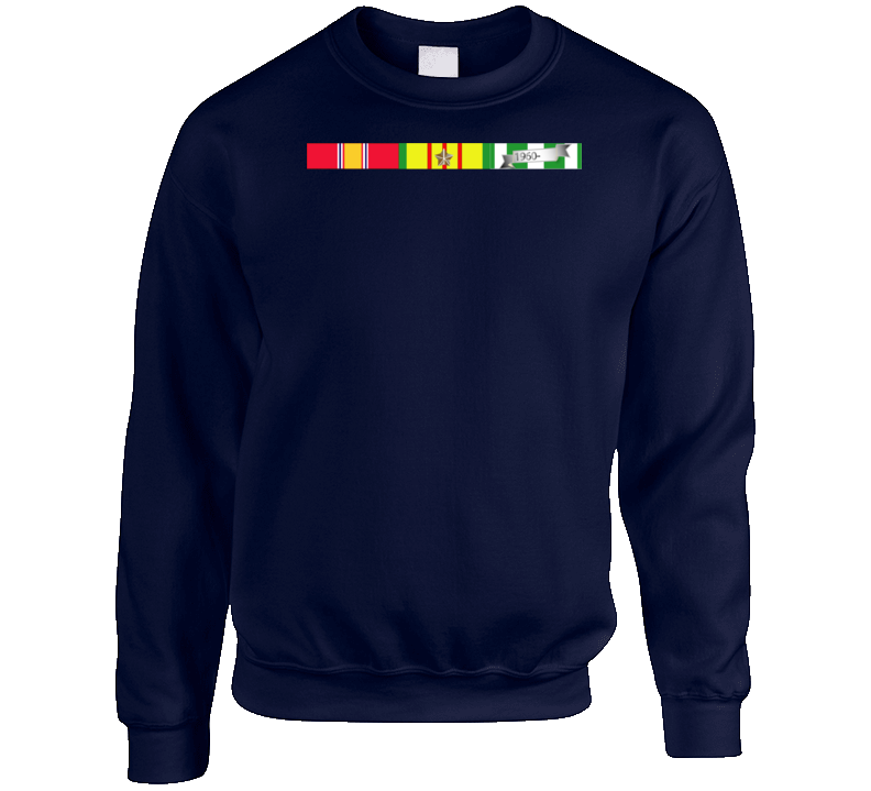 Army - Vietnam RIbbons SVC bar Crewneck Sweatshirt