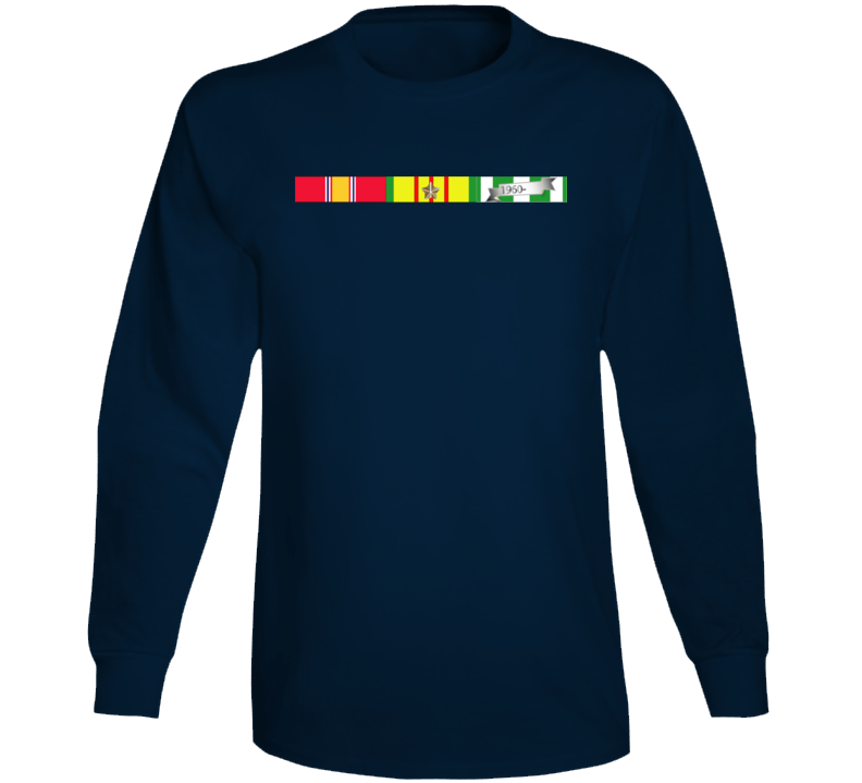 Army - Vietnam RIbbons SVC bar Long Sleeve