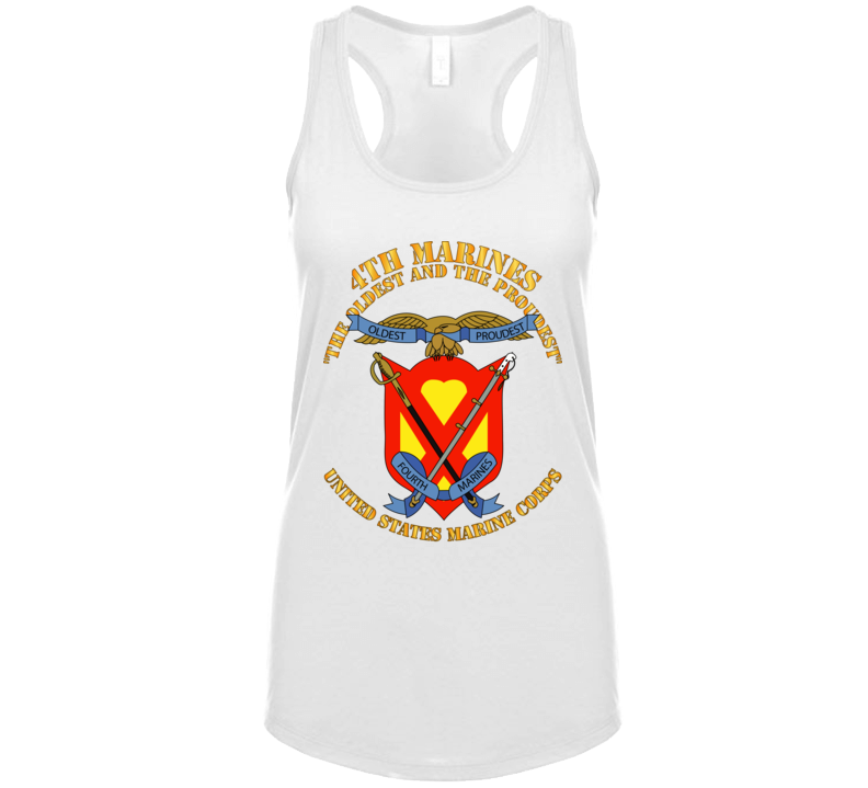 Usmc - 4th Marines Regiment - The Oldest And The Proudest Tanktop
