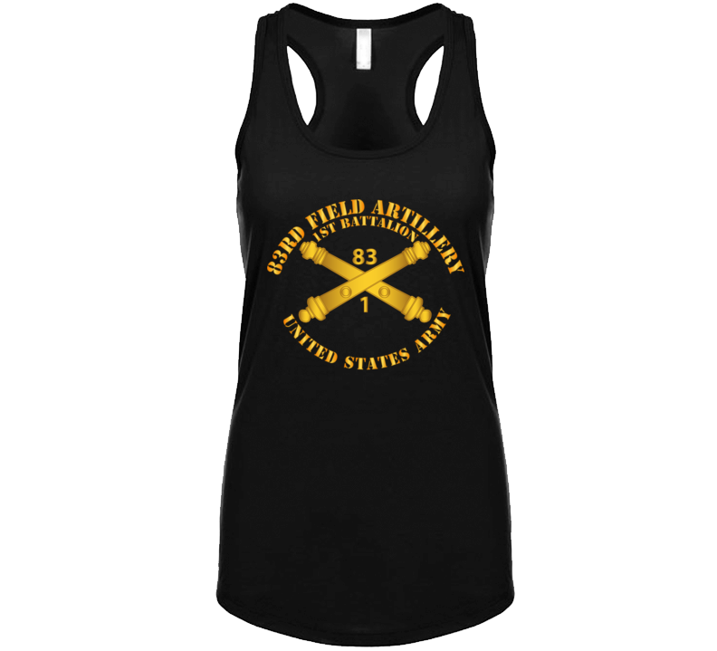 Army - 1st Bn 83rd Field Artillery Regt - w Arty Branch Tanktop