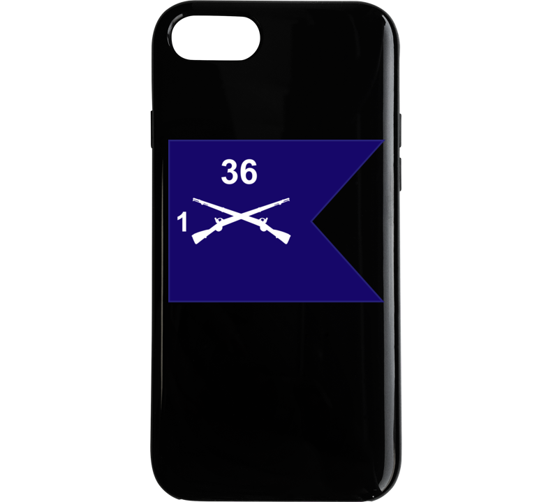 Army - Guidon - 1st Bn 36th Infantry Phone Case