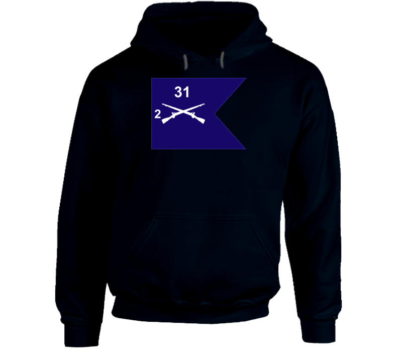 Army - Guidon - 2nd Bn 31st Infantry Hoodie