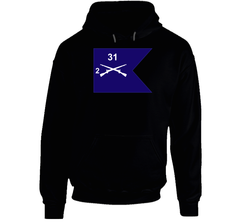 Army - Guidon - 2nd Bn 31st Infantry Hoodie