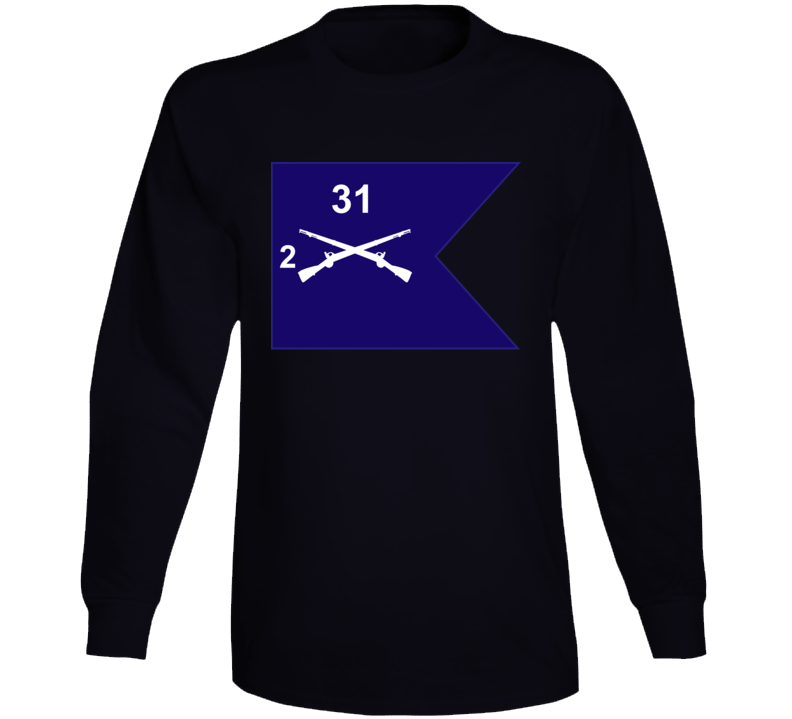 Army - Guidon - 2nd Bn 31st Infantry Long Sleeve