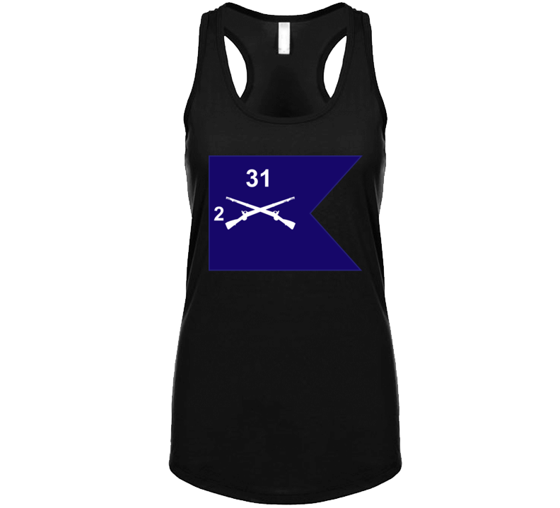 Army - Guidon - 2nd Bn 31st Infantry Ladies Tanktop