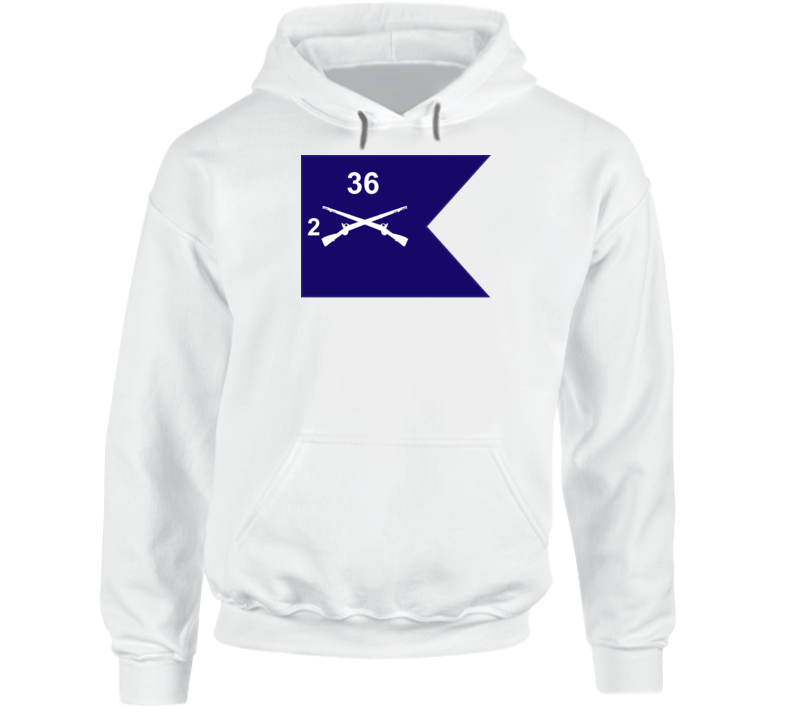 Army - Guidon - 2nd Bn 36th Infantry Hoodie